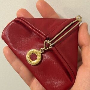 VINTAGE Unique Celine Triangle Coin Purse